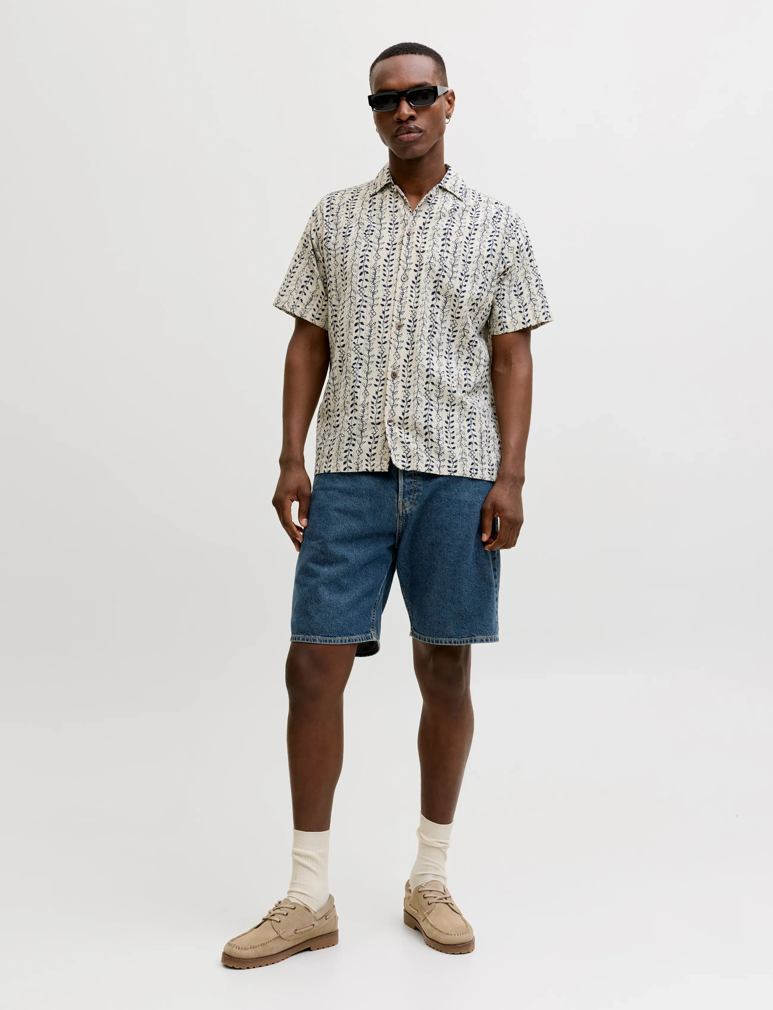 Jack & Jones - JJITONY JJORIGINAL SHORTS SQ 069 SN - gallastuttbuxur - blue denim - 4