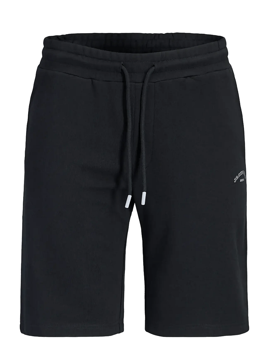 Jack & Jones - JPSTGORDON COLLEGE SWEAT SHORTS MID - sweatshorts - black - 1