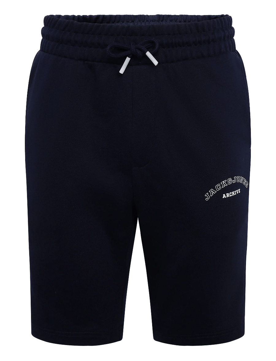Jack & Jones - JPSTGORDON COLLEGE SWEAT SHORTS MID - sweat shorts - navy blazer - 0