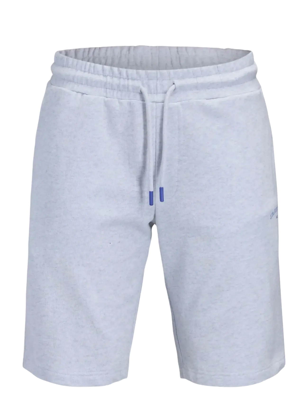 Jack & Jones JPSTGORDON COLLEGE SWEAT SHORTS MID - Shorts - WHITE MELANGE / blue