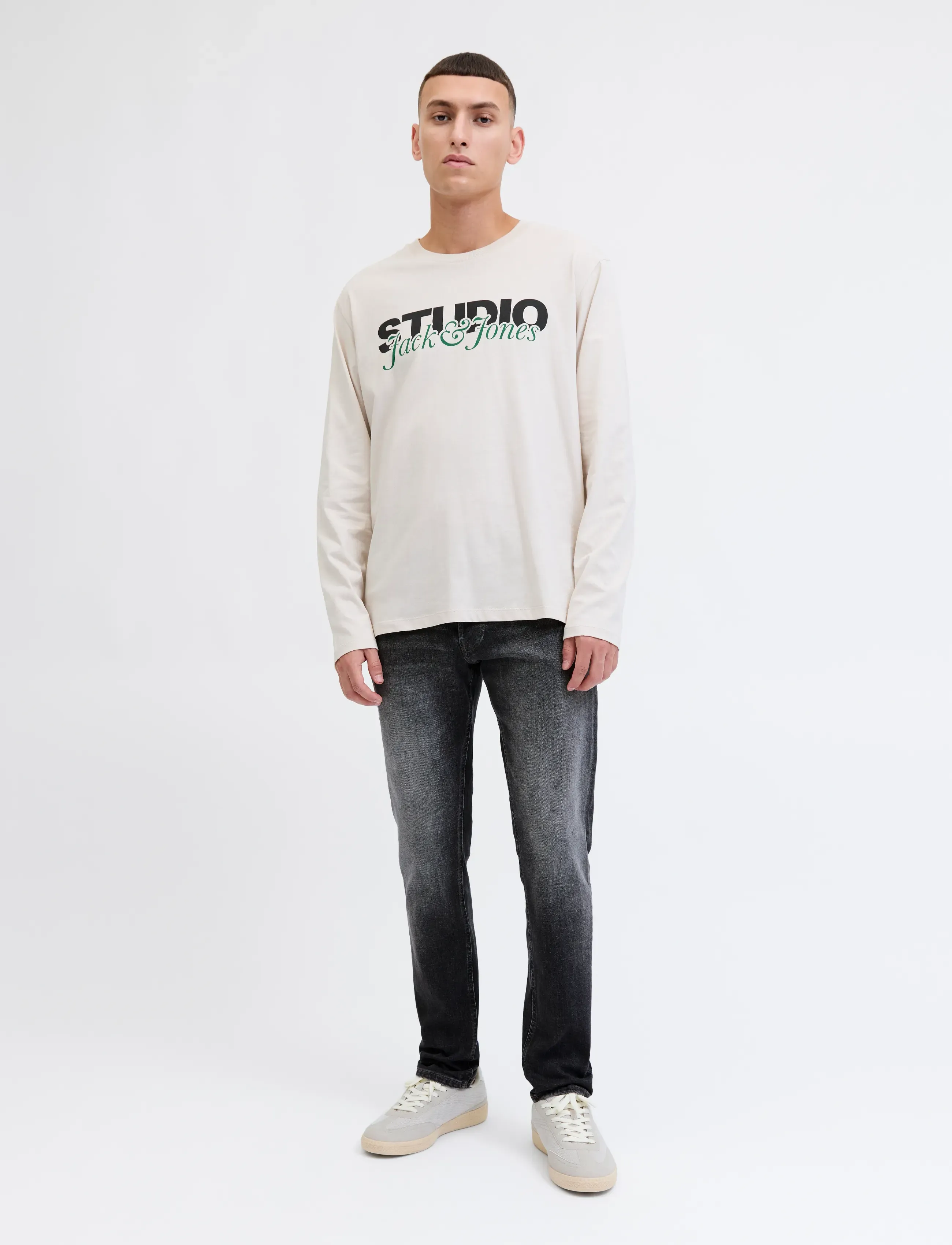 Jack & Jones - JJIGLENN JJCOOPER ST 335 BF - aptempti džinsai - black denim - 3