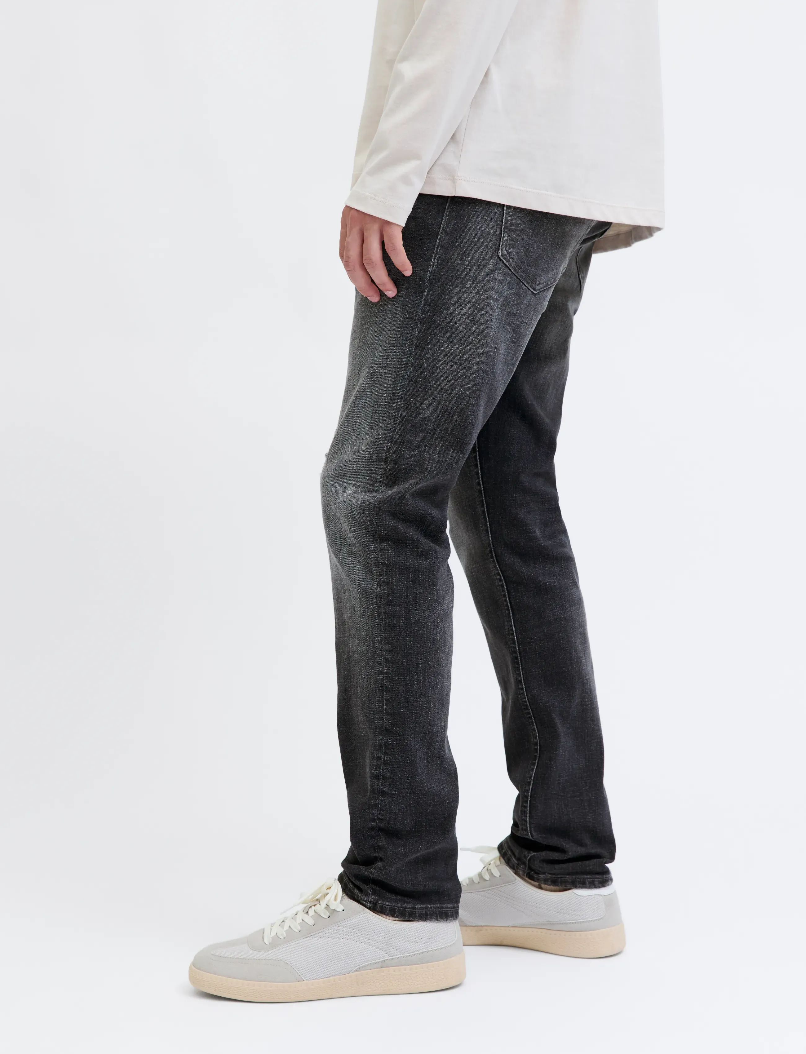 Jack & Jones - JJIGLENN JJCOOPER ST 335 BF - aptempti džinsai - black denim - 4