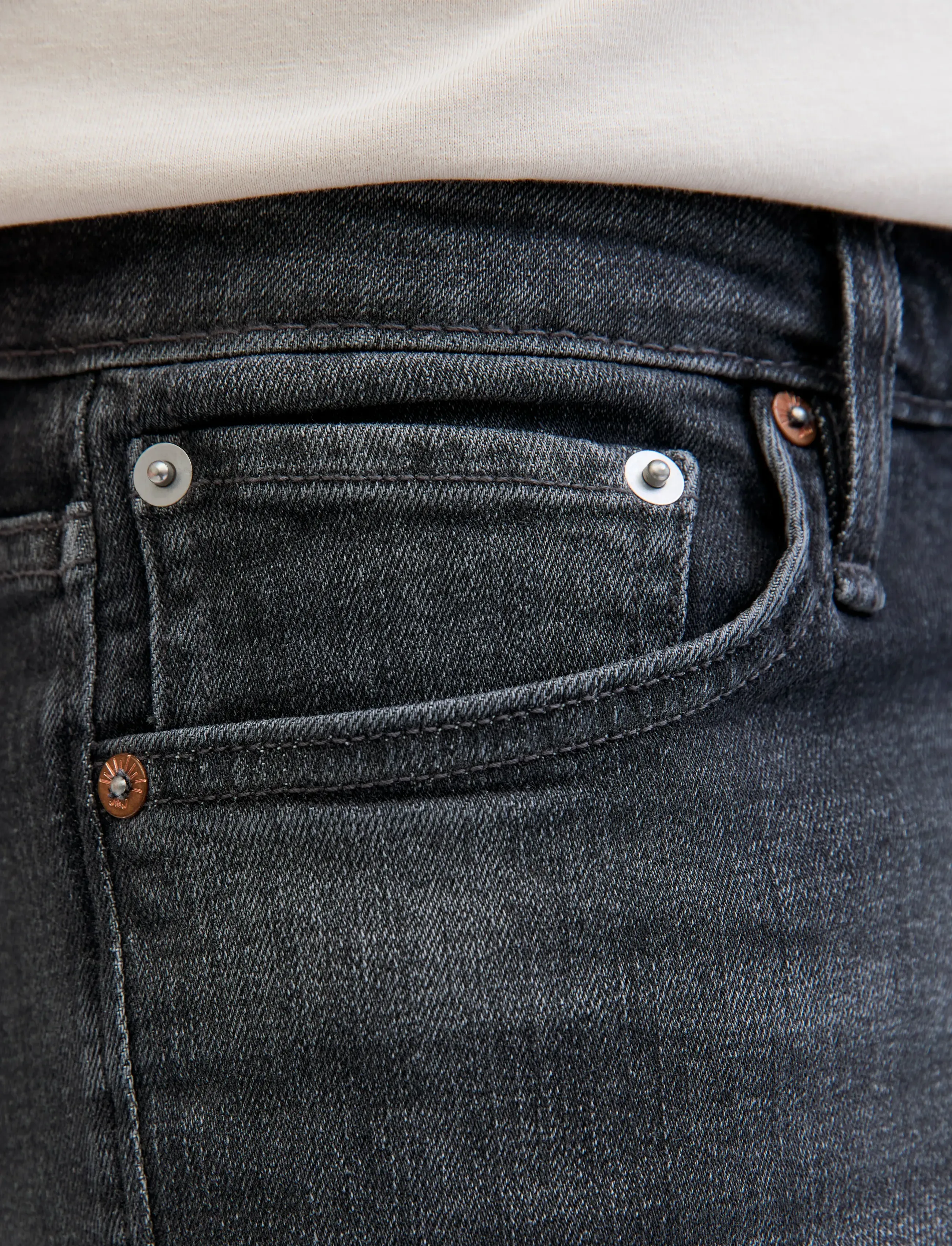 Jack & Jones - JJIGLENN JJCOOPER ST 335 BF - aptempti džinsai - black denim - 5