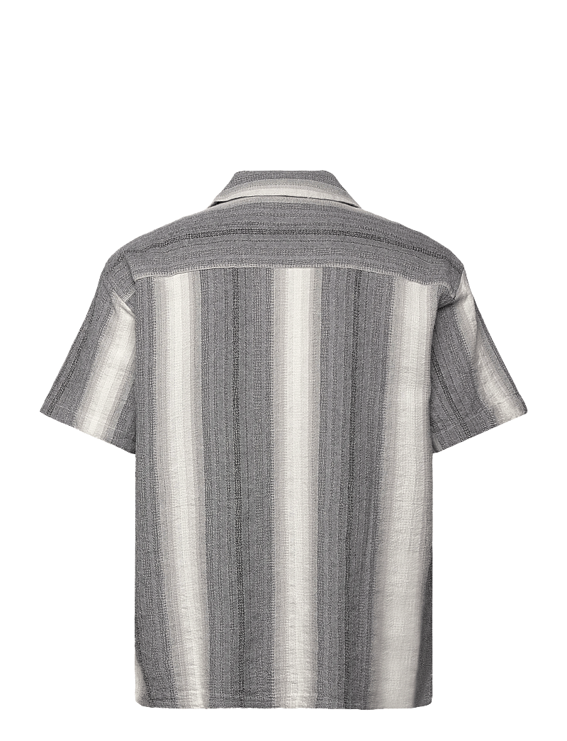 Jack & Jones - JJALVARO DOBBY RESORT SHIRT SS - kortærmede skjorter - black - 1
