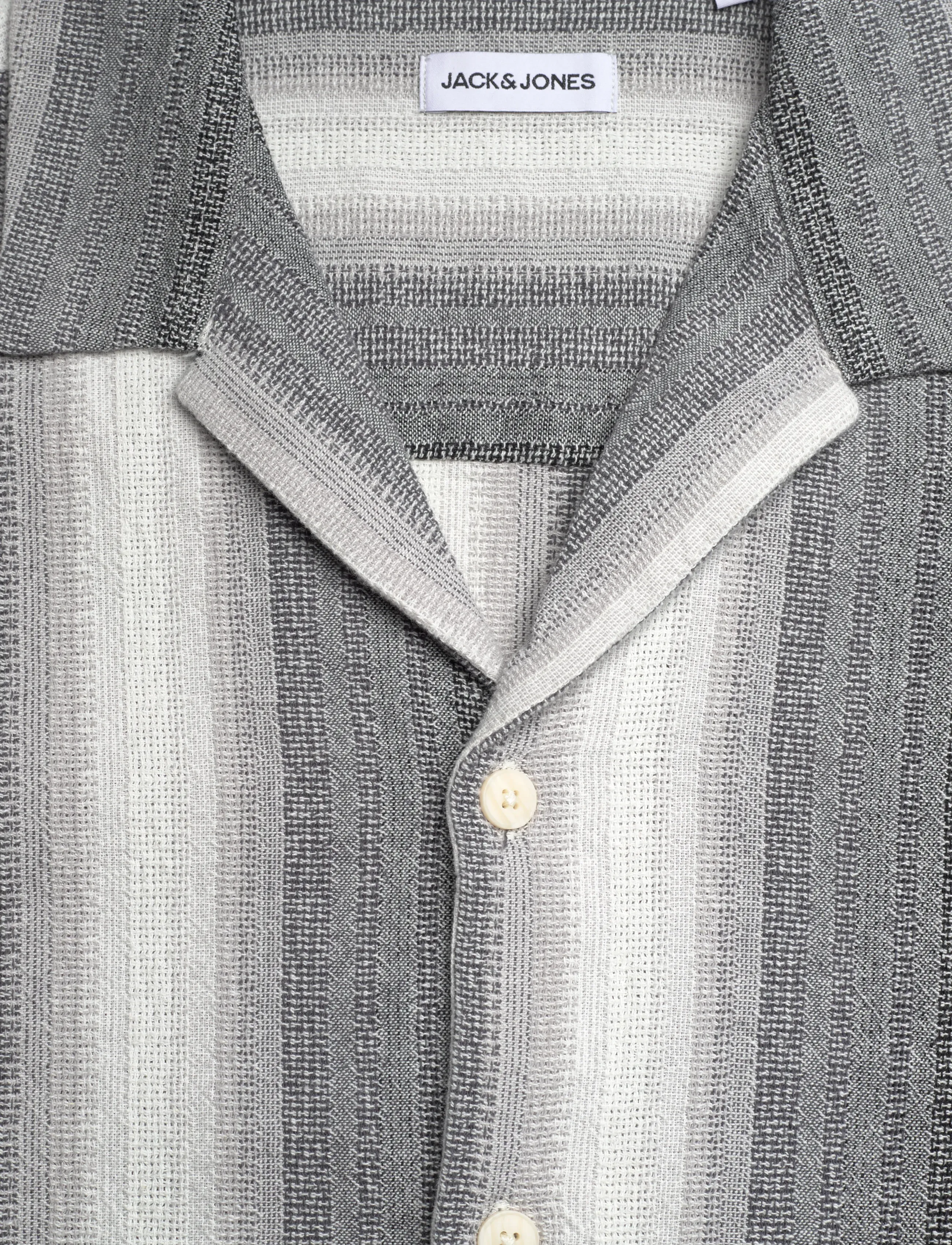 Jack & Jones - JJALVARO DOBBY RESORT SHIRT SS - kurzarmhemden - black - 2