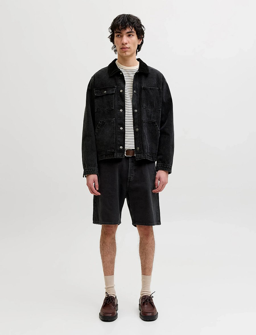 Jack & Jones - JJITONY JJORIGINAL SHORTS SQ 070 SN - jorts - black denim - 4