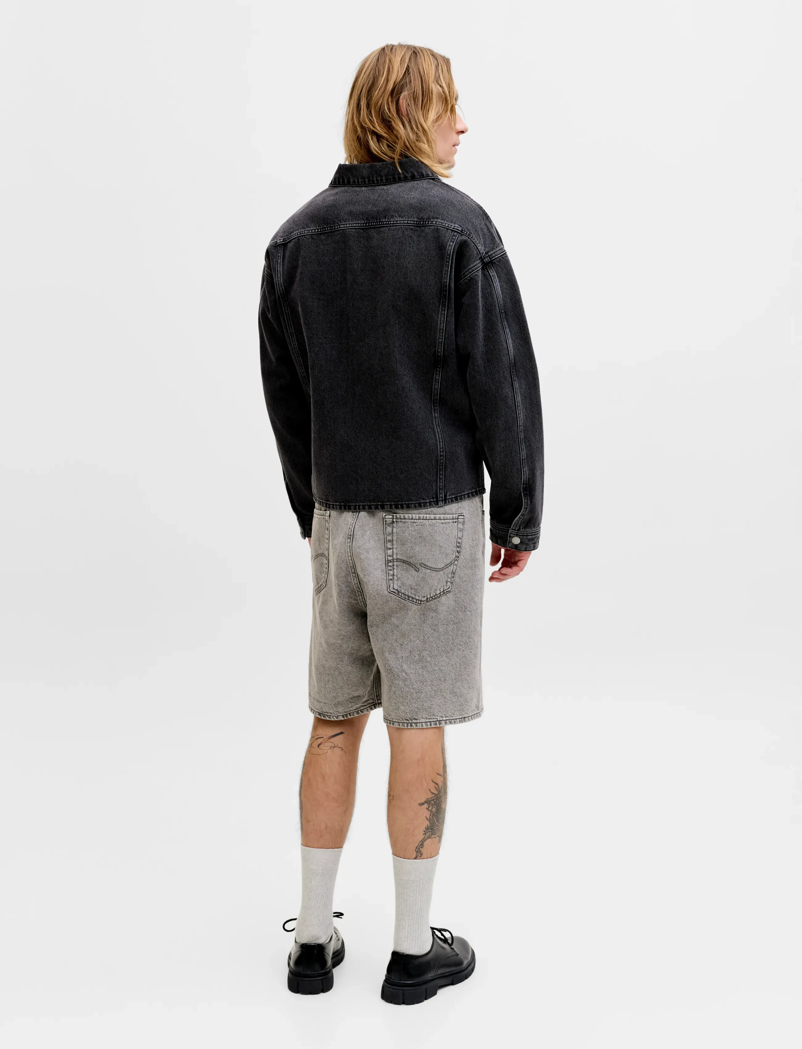 Jack & Jones - JJITONY JJORIGINAL SHORTS SQ 070 SN - jorts - grey denim - 3