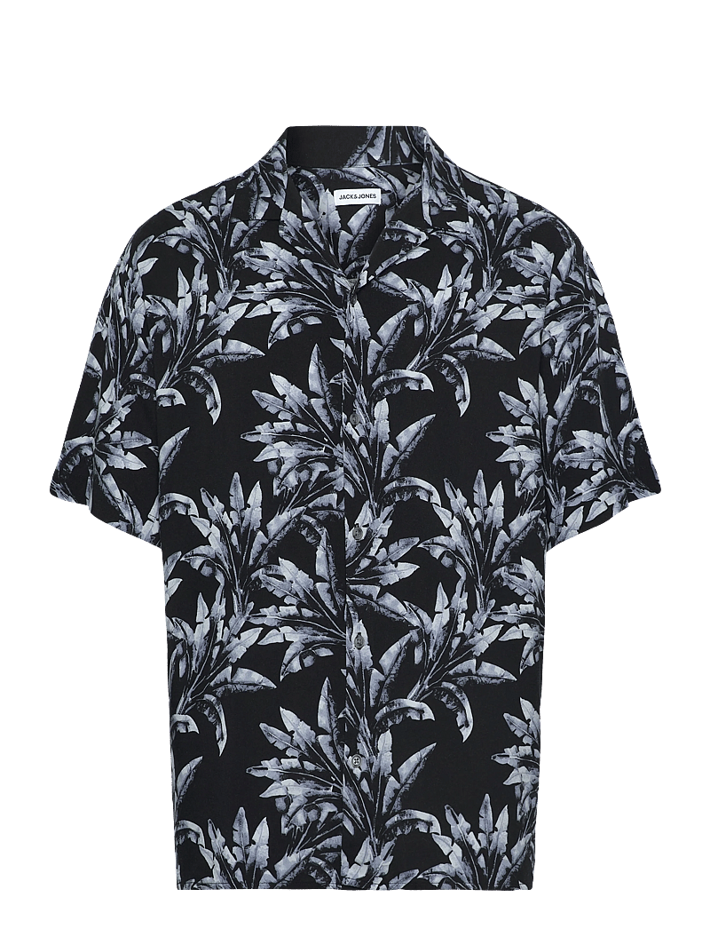 Jack & Jones - JJJEFF MONOCHROME AOP RESORT SHIRT SS - lühikeste varrukatega särgid - celestial blue - 0
