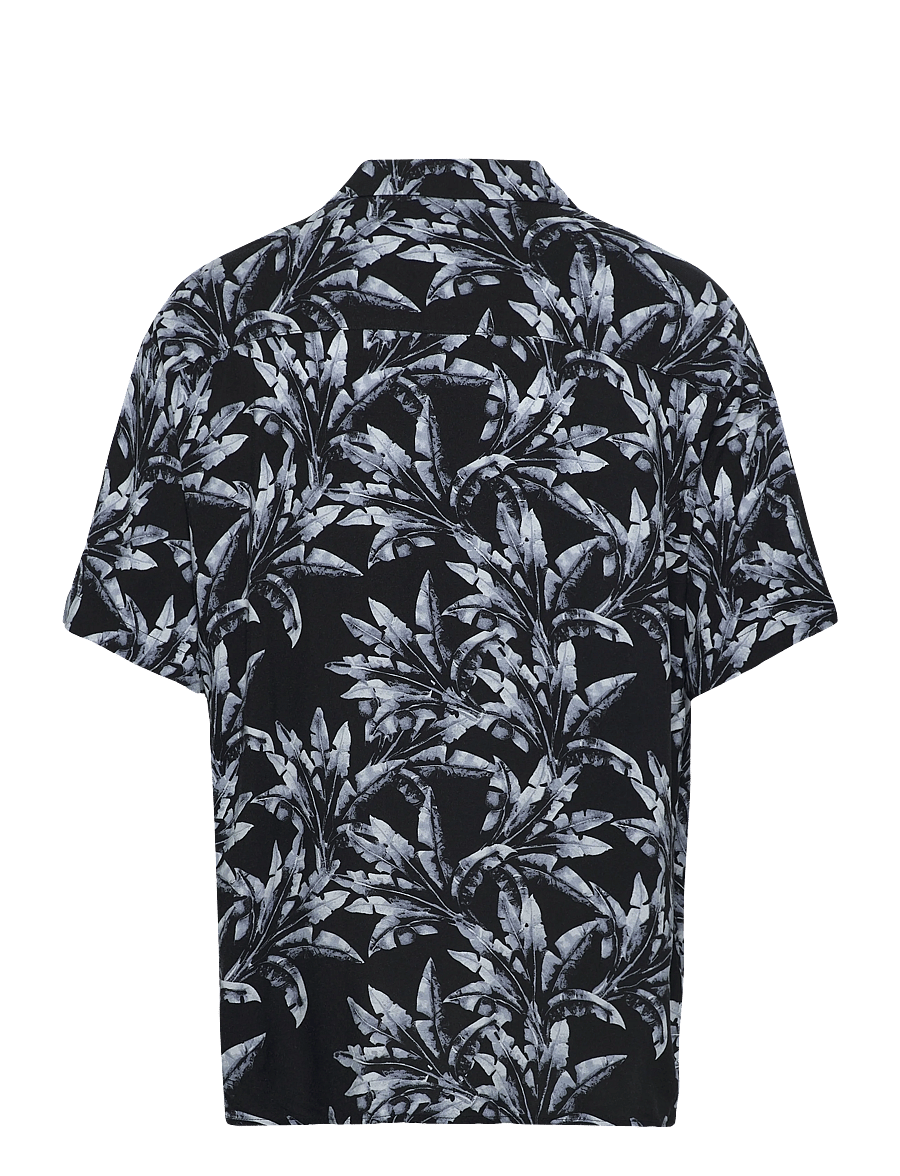 Jack & Jones - JJJEFF MONOCHROME AOP RESORT SHIRT SS - kurzarmhemden - celestial blue - 1
