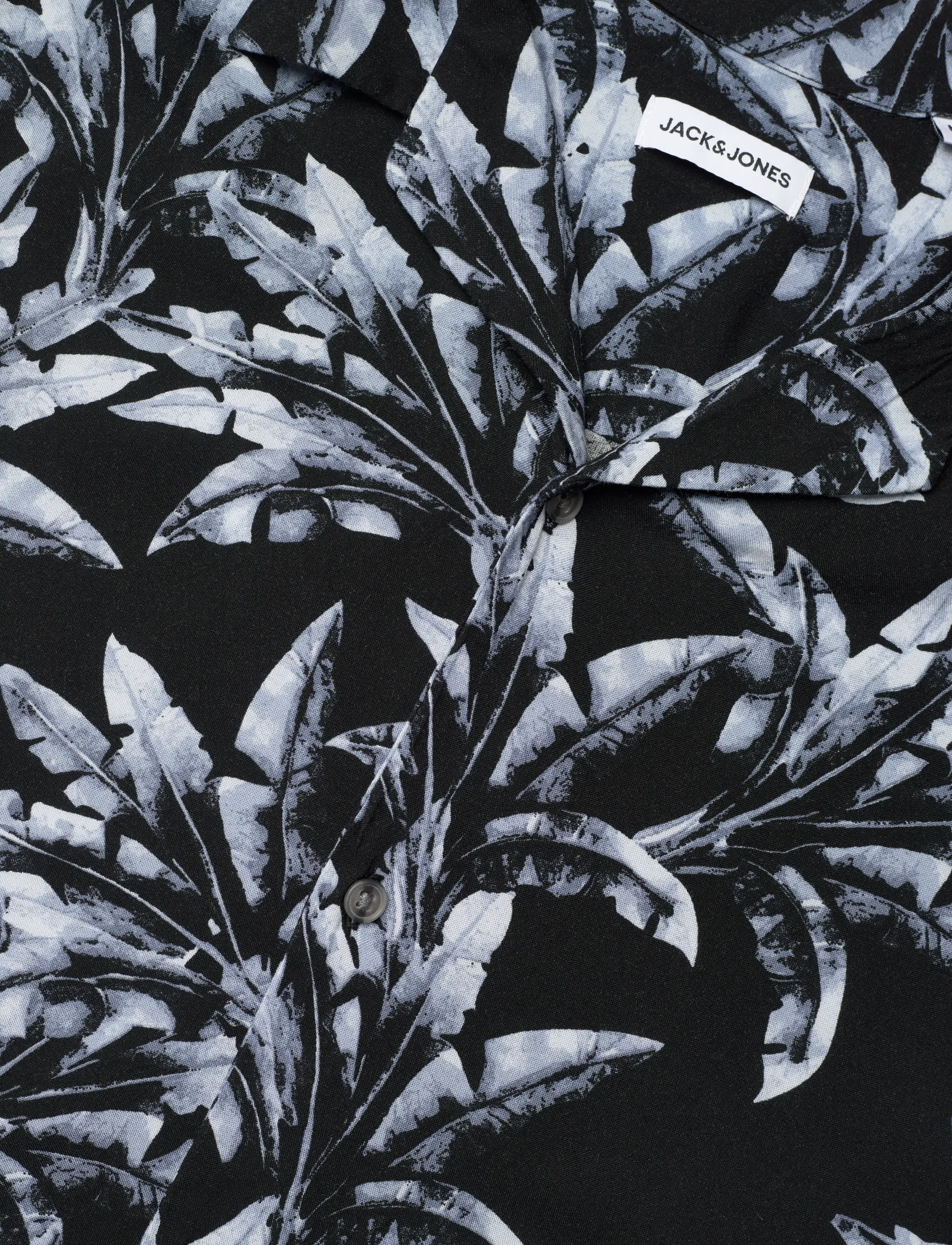 Jack & Jones - JJJEFF MONOCHROME AOP RESORT SHIRT SS - kurzarmhemden - celestial blue - 3