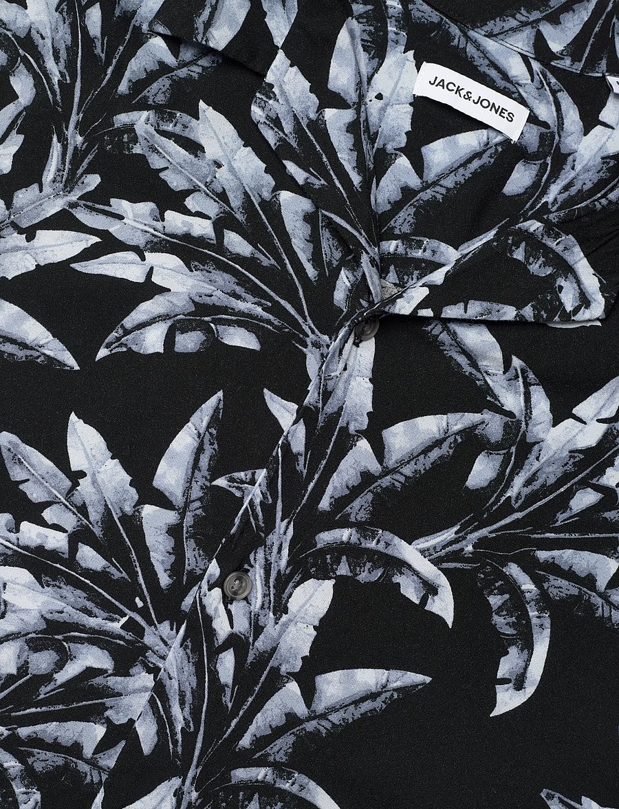 Jack & Jones - JJJEFF MONOCHROME AOP RESORT SHIRT SS - kurzarmhemden - celestial blue - 3