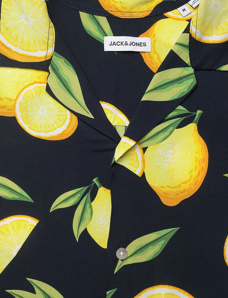 Jack & Jones - JJLEMON RESORT SHIRT SS - kortærmede skjorter - navy blazer - 2