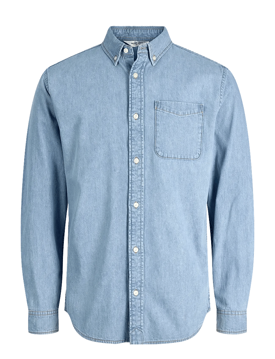 Jack & Jones - JJEBROOK JJOXFORD SHIRT AKM 990 NOOS - chemises en jean - blue denim - 1