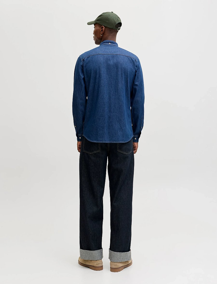 Jack & Jones - JJEBROOK JJOXFORD SHIRT AKM 990 NOOS - chemises en jean - blue denim - 2