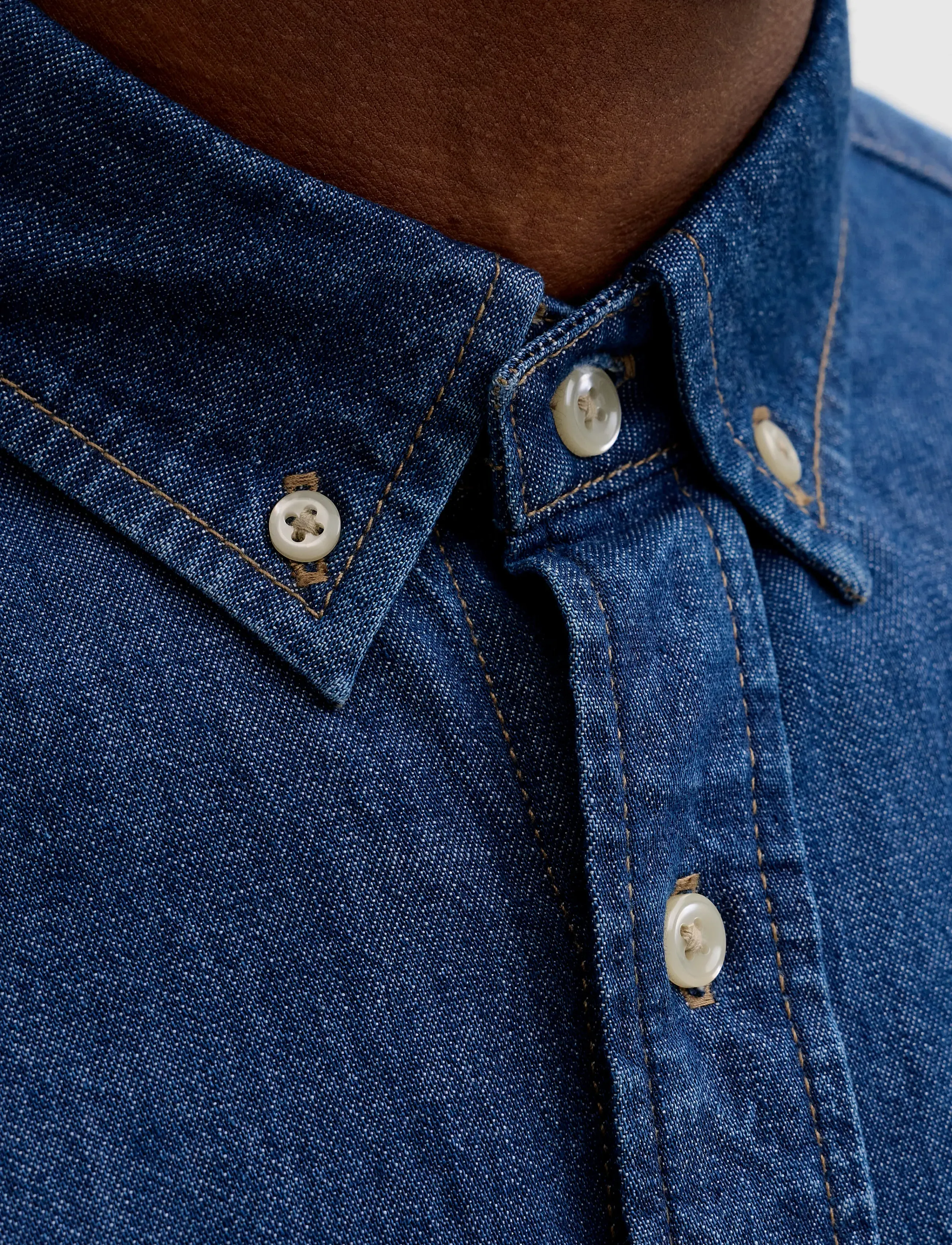 Jack & Jones - JJEBROOK JJOXFORD SHIRT AKM 990 NOOS - chemises en jean - blue denim - 3