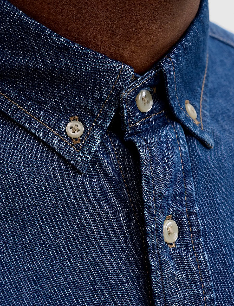 Jack & Jones - JJEBROOK JJOXFORD SHIRT AKM 990 NOOS - chemises en jean - blue denim - 3