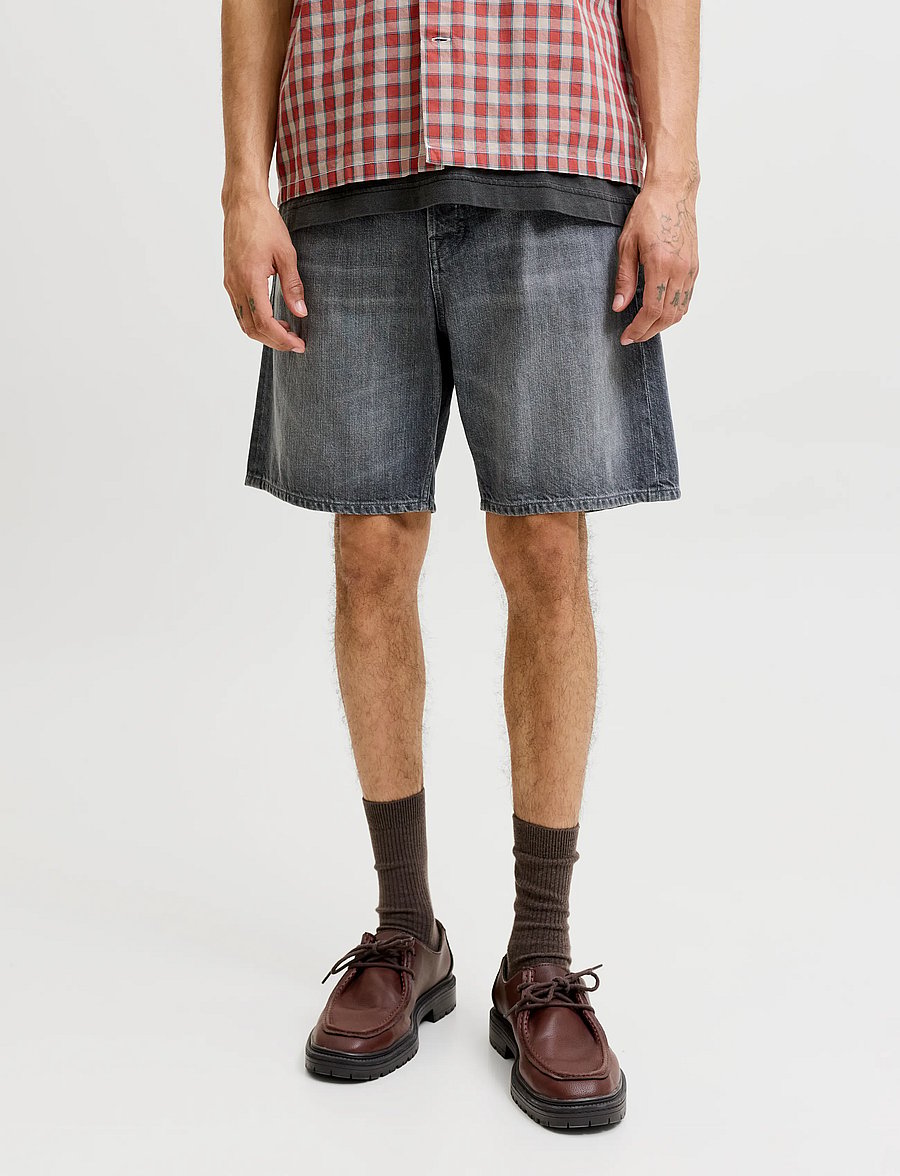 Jack & Jones - JJITONY JJORIGINAL SHORTS AKM 280 - lühikesed teksapüksid - grey denim - 0