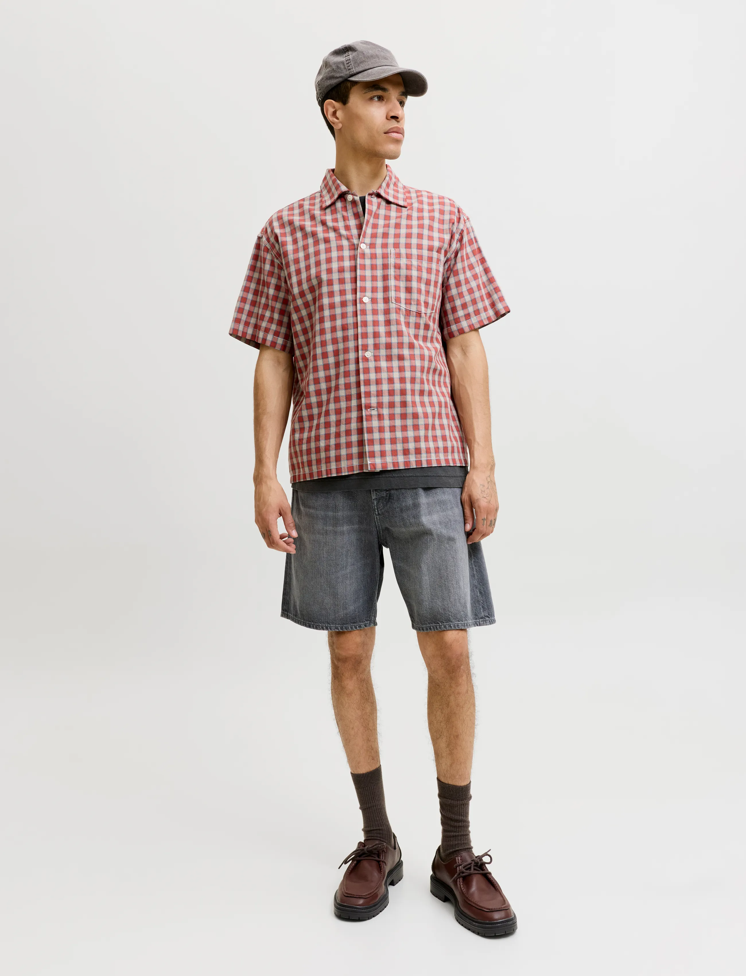 Jack & Jones - JJITONY JJORIGINAL SHORTS AKM 280 - lühikesed teksapüksid - grey denim - 4