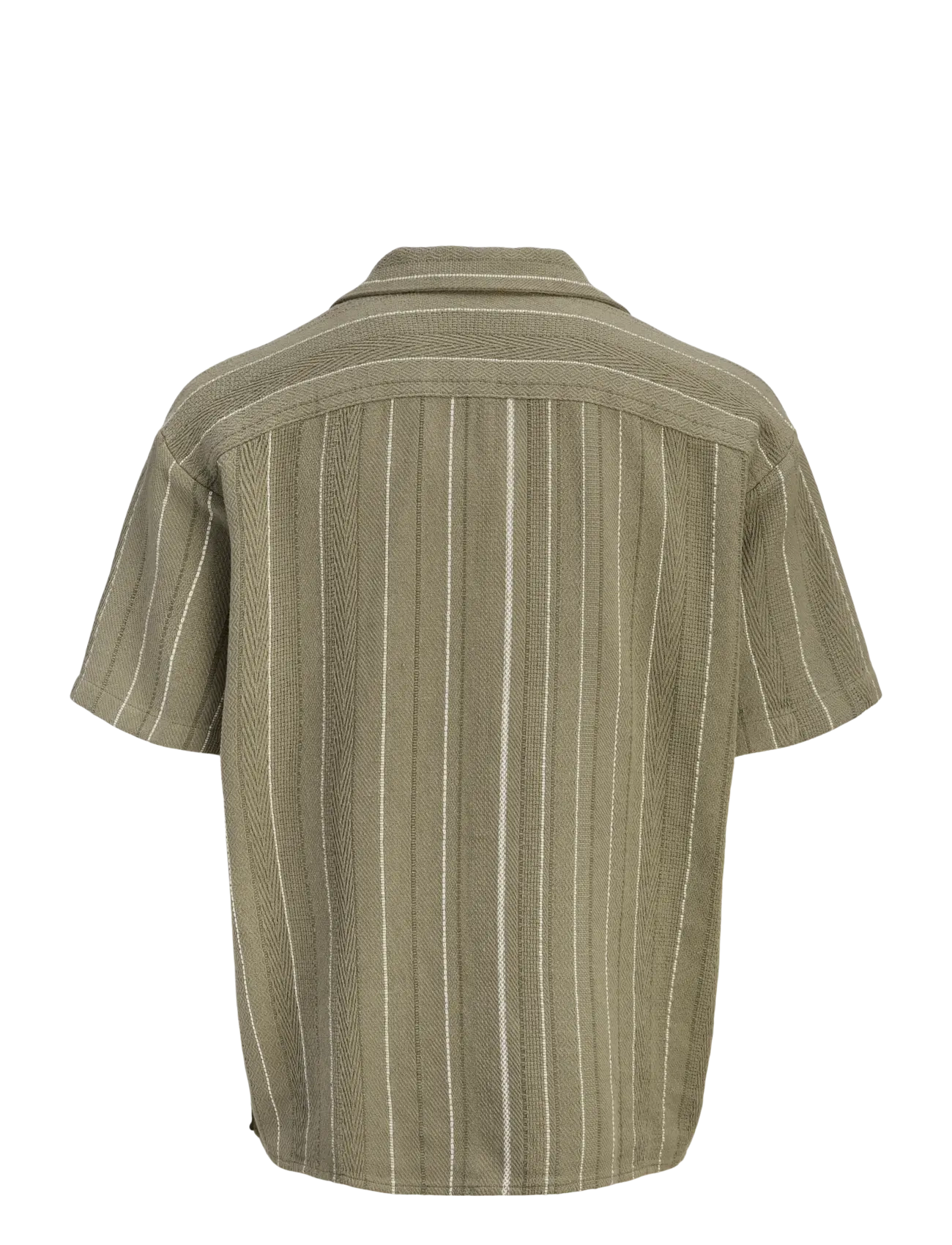Jack & Jones - JJEBRADLEY STRIPED RESORT SHIRT SS LN - gestreifte hemden - vetiver - 2