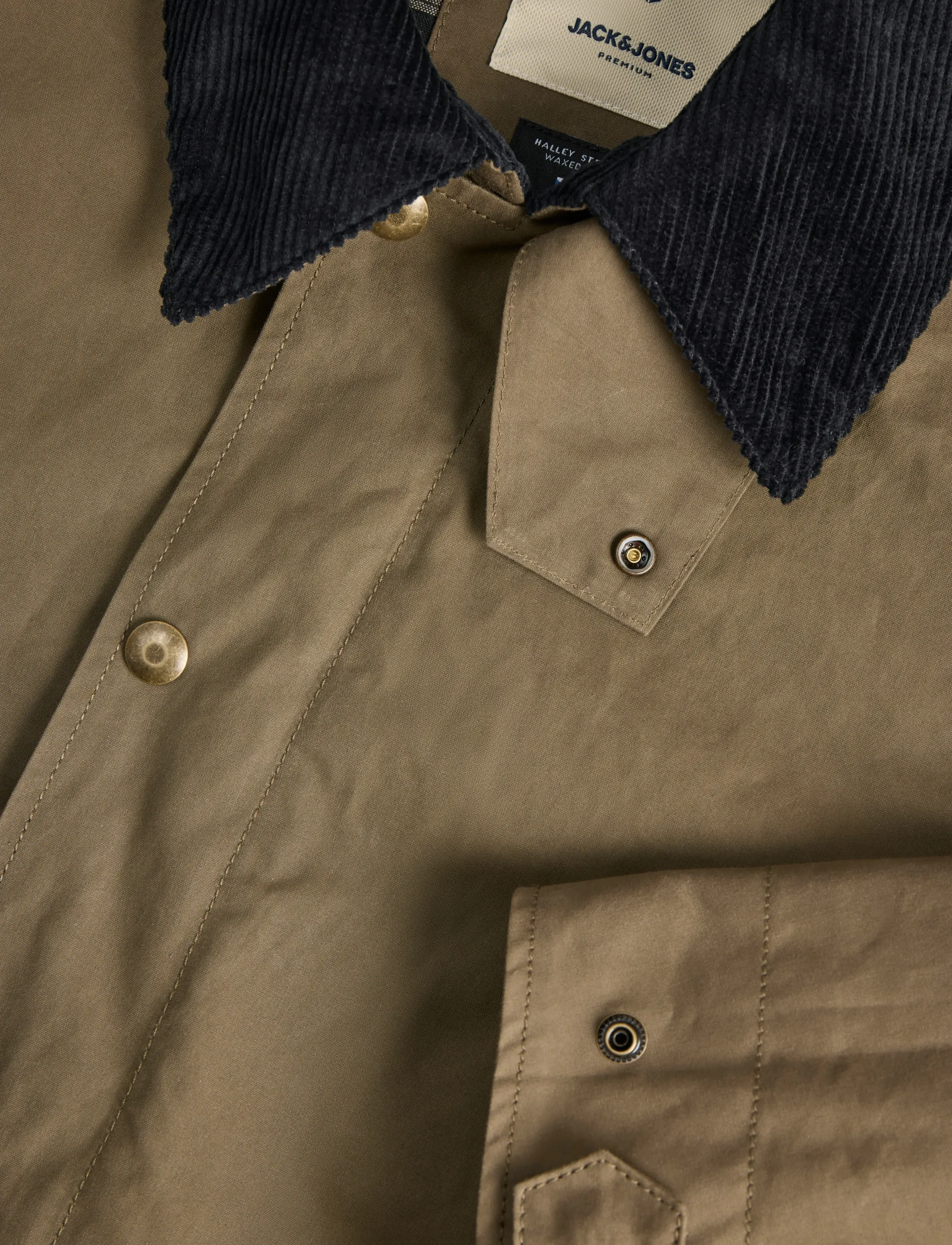 Jack & Jones - JPRBLUCLINT WAXED JACKET - vårjackor - canteen - 3