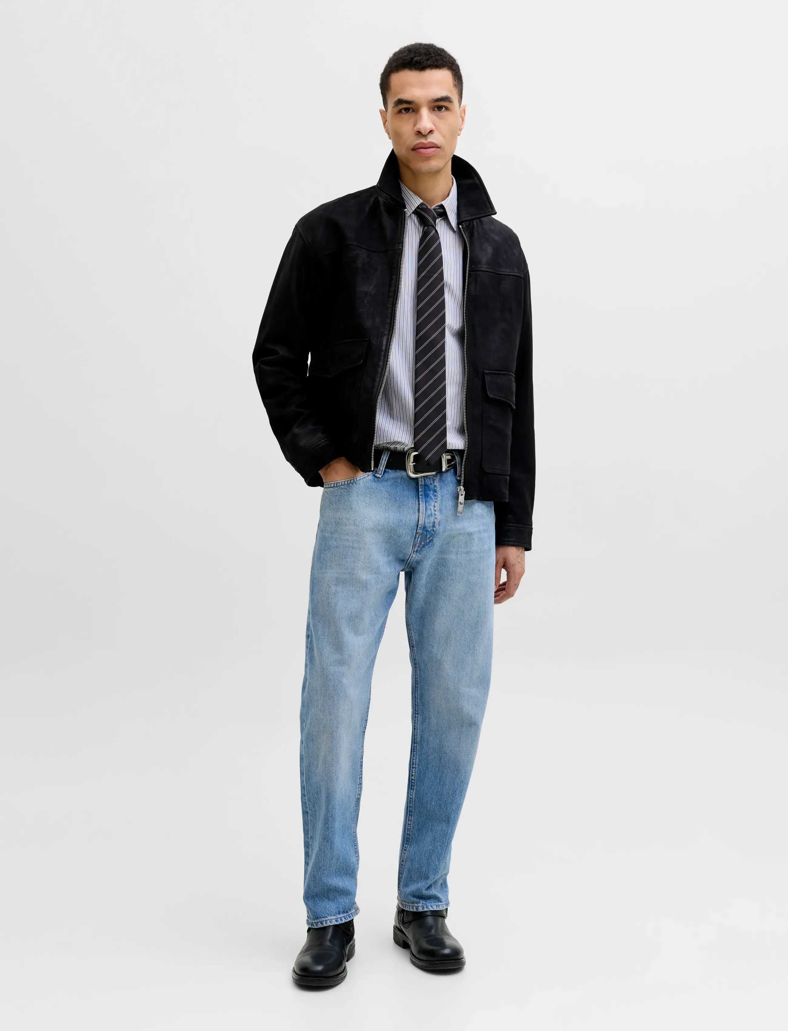 Jack & Jones - JJICHRIS JJCOOPER JOS 743 SN - regular jeans - blue denim - 4