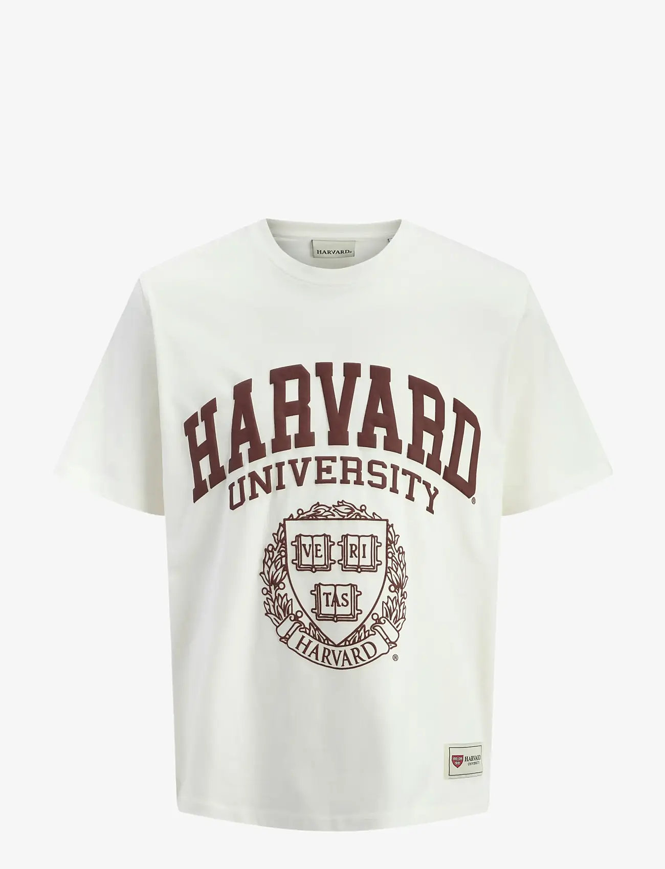 Jack & Jones - JORHARVARD TEE SS C.N STYD SS25 - t-shirts à manches courtes - egret - 1