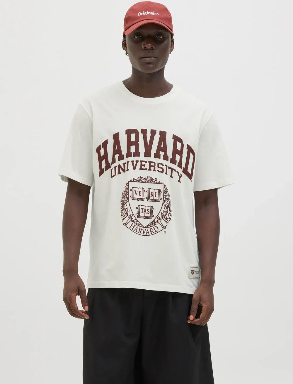 Jack & Jones - JORHARVARD TEE SS C.N STYD SS25 - kortærmede t-shirts - egret - 0