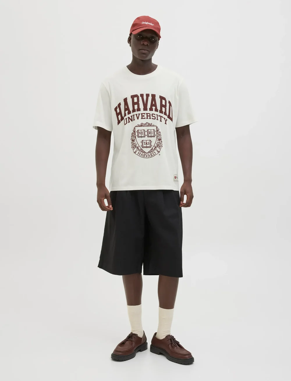 Jack & Jones - JORHARVARD TEE SS C.N STYD SS25 - kortærmede t-shirts - egret - 4
