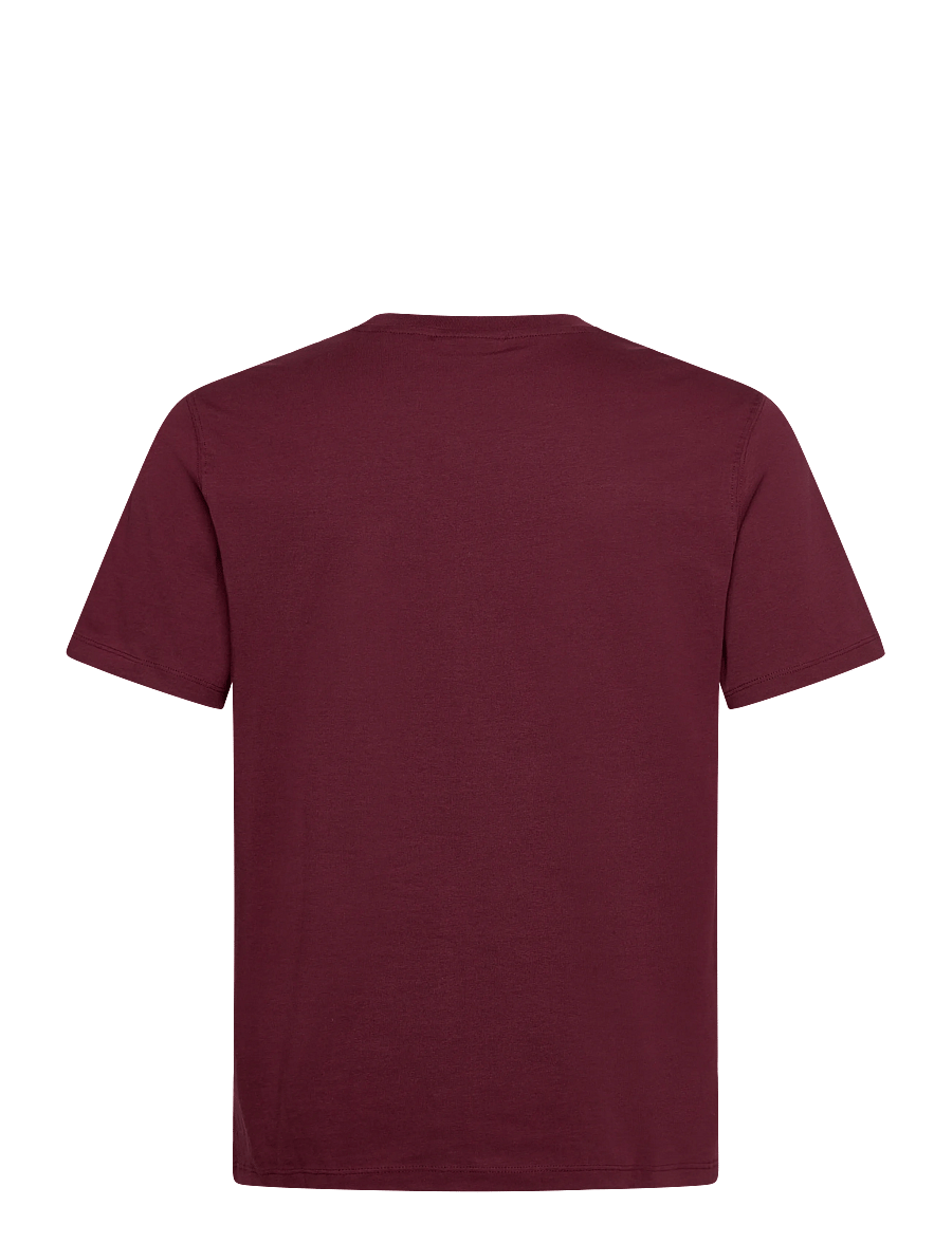 Jack & Jones - JORHARVARD TEE SS C.N STYD SS25 - stutterma bolir - maroon banner - 1