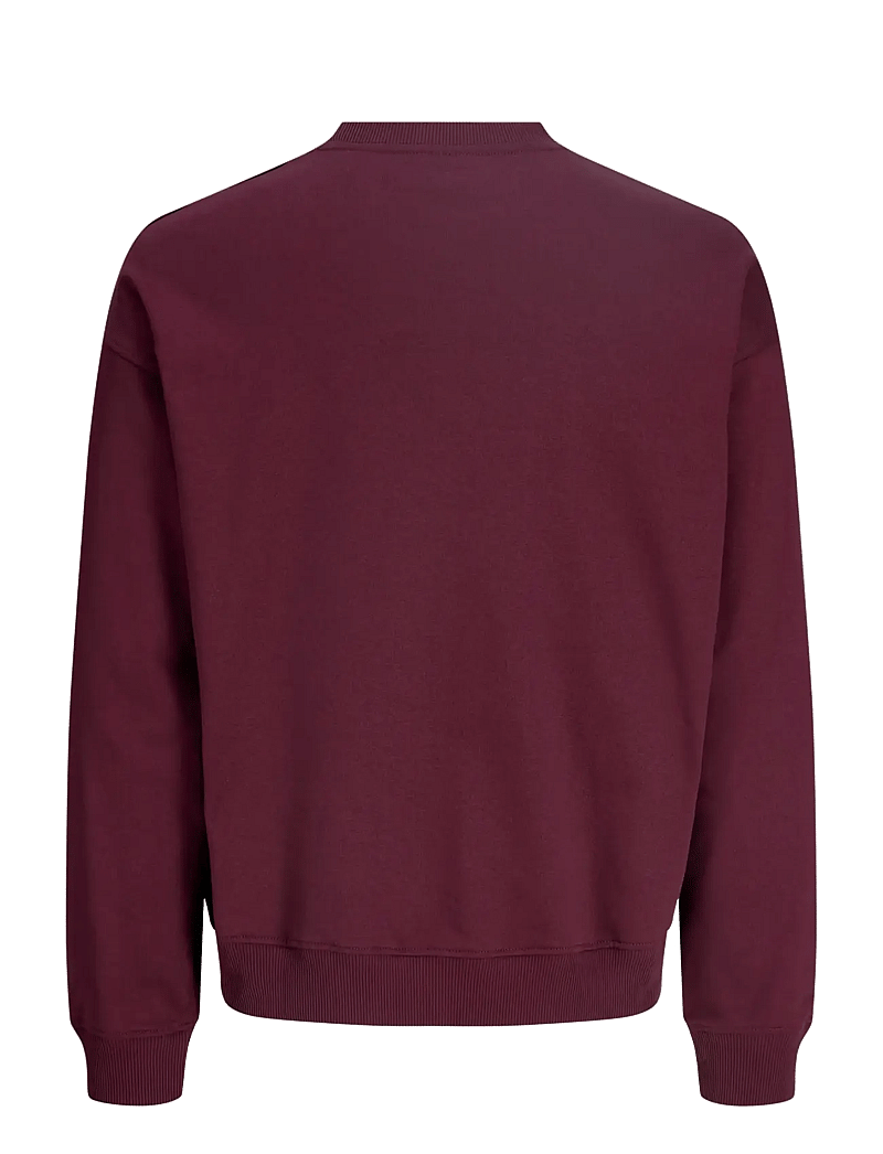 Jack & Jones - JORHARVARD SWEAT C.N STYD SS25 - kollektionen - maroon banner - 2