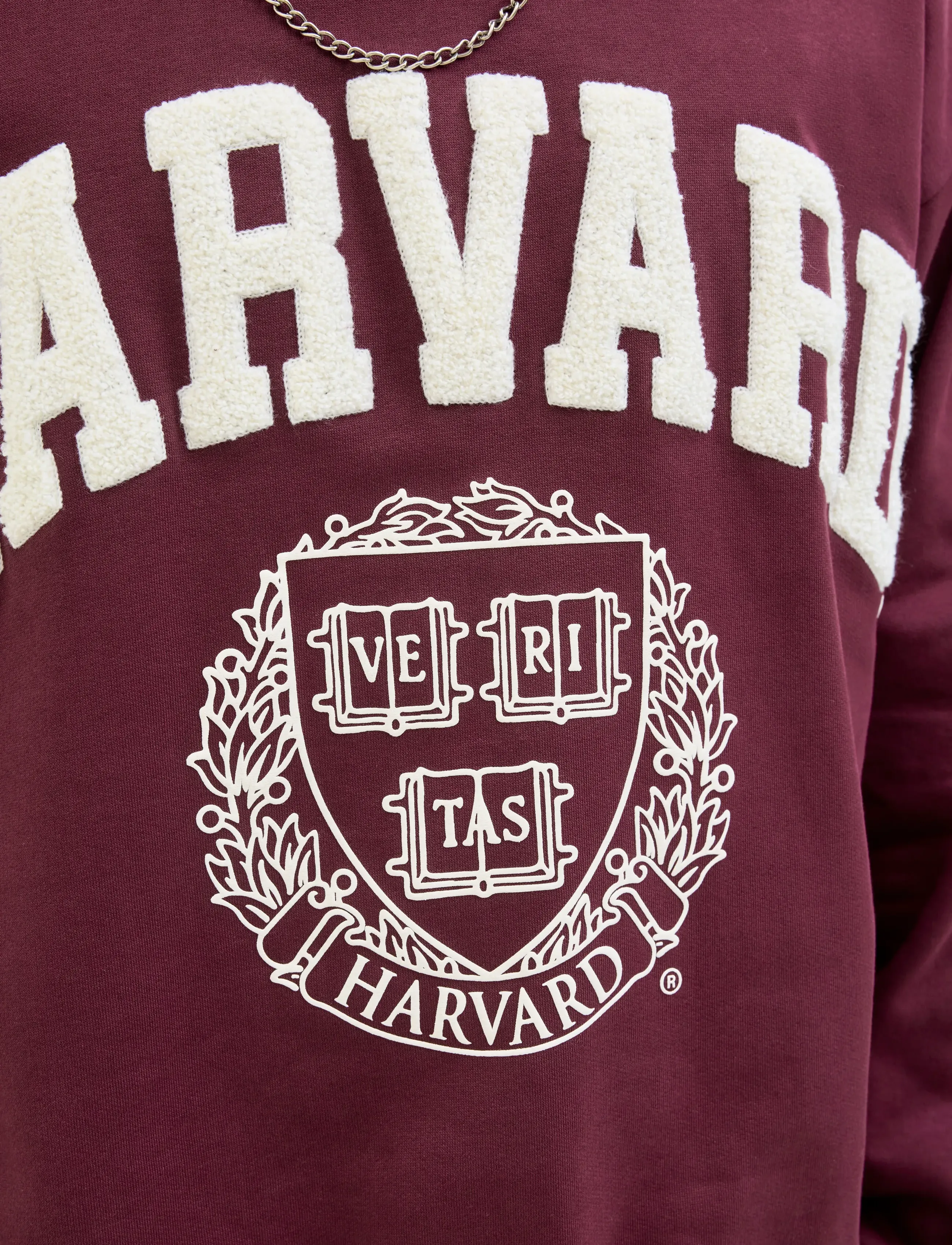 Jack & Jones - JORHARVARD SWEAT C.N STYD SS25 - kolekcijos - maroon banner - 5