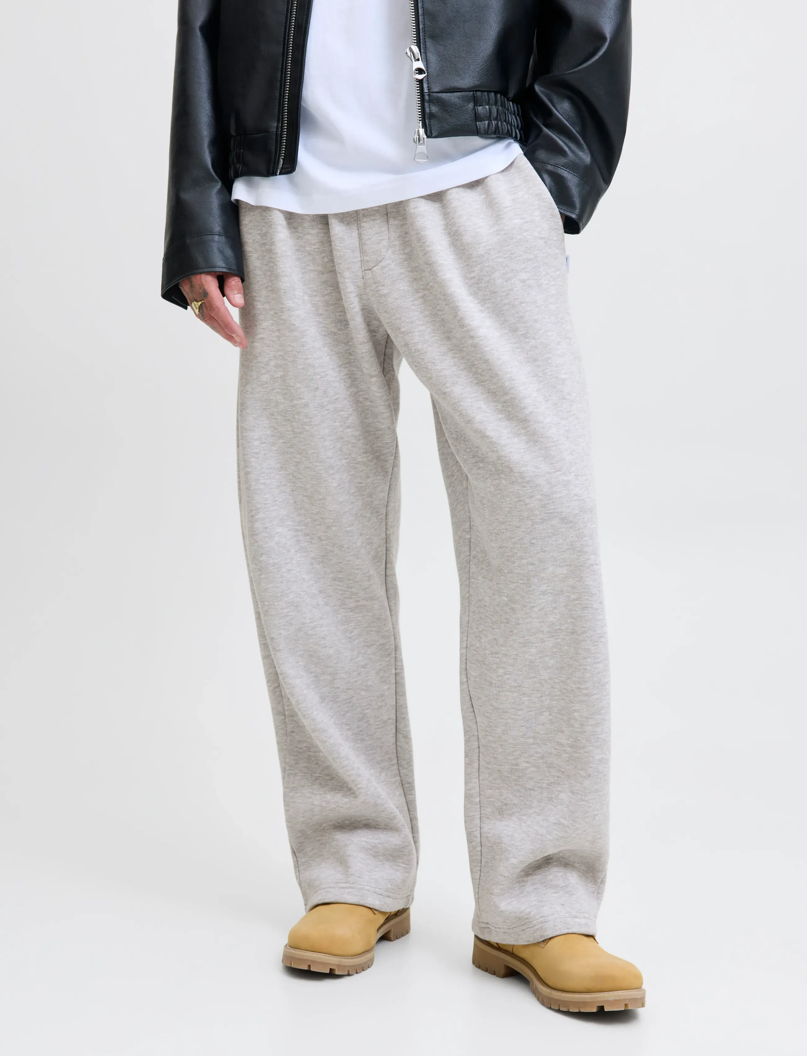 Jack & Jones JPSTBILL BRADLEY SWEAT PANT - Kollektioner - LIGHT GREY MELANGE / grey