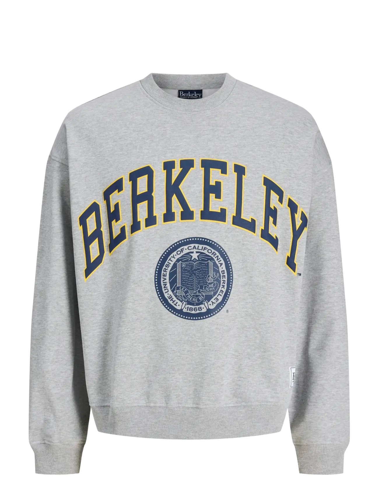 Jack & Jones JORBERKELEY SWEAT C.N STYD SS25 - Jack & Jones - LIGHT GREY MELANGE / grey