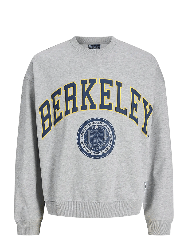 Jack & Jones - JORBERKELEY SWEAT C.N STYD SS25 - kollektionen - light grey melange - 1