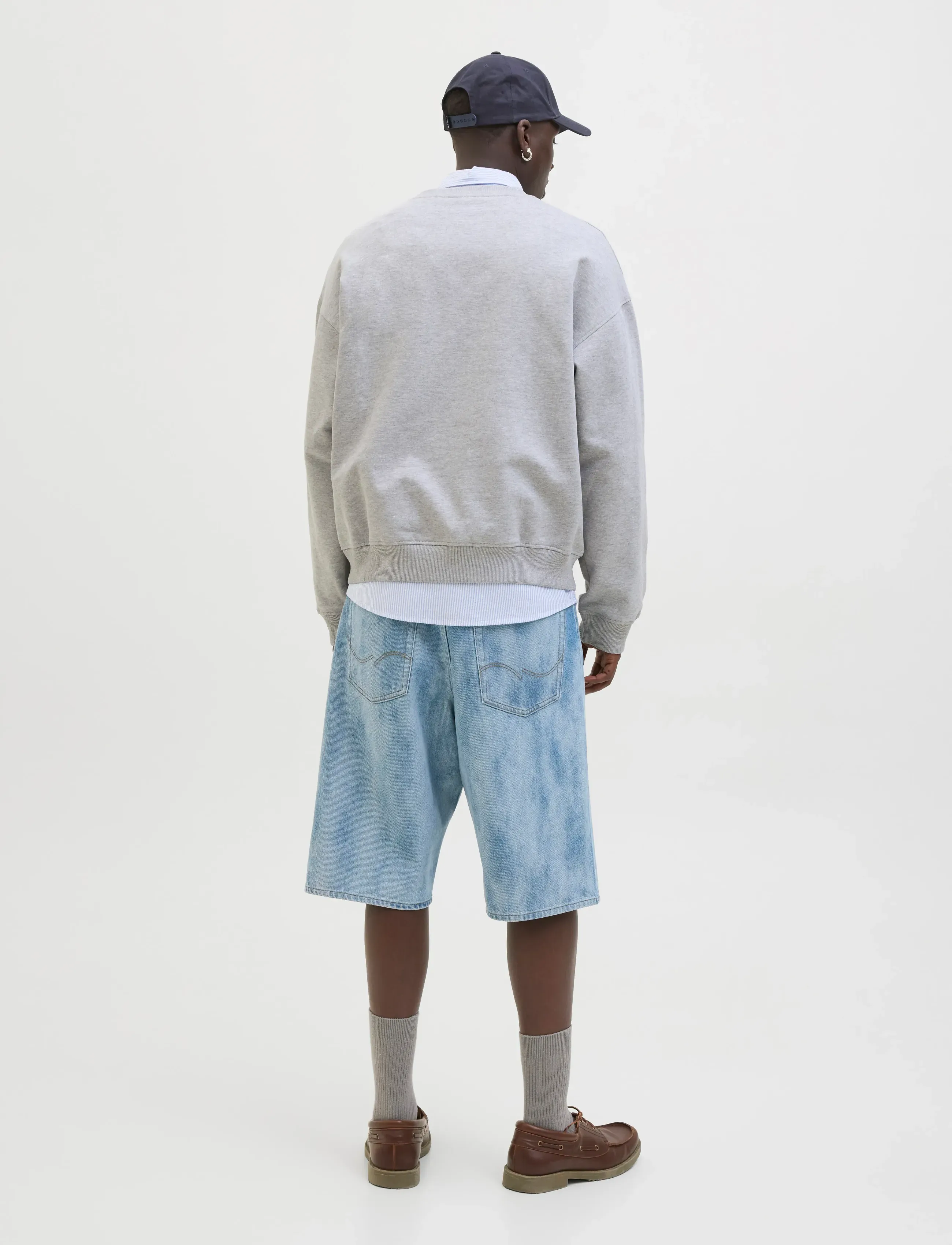 Jack & Jones - JORBERKELEY SWEAT C.N STYD SS25 - sweatshirts - light grey melange - 2