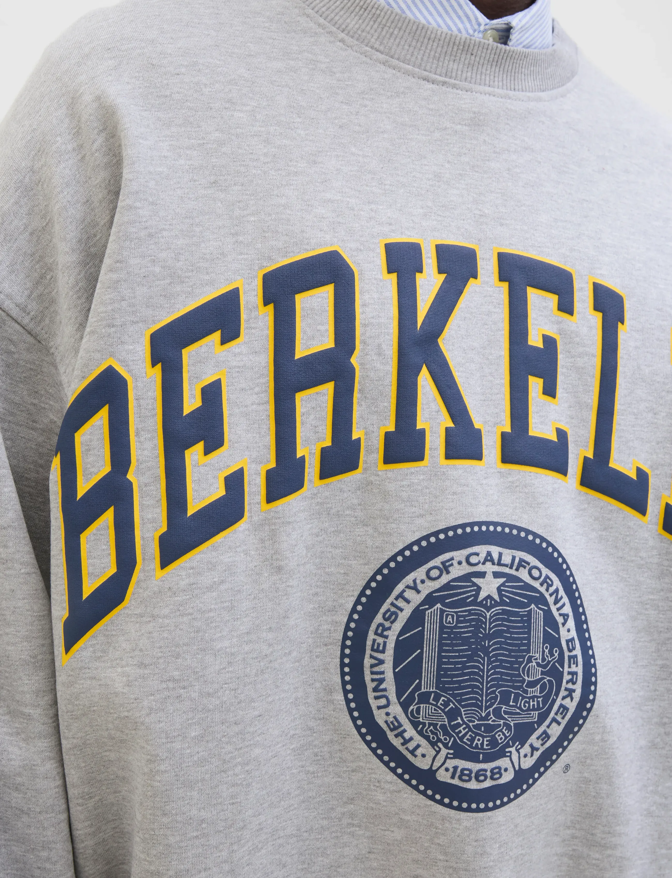 Jack & Jones - JORBERKELEY SWEAT C.N STYD SS25 - sweatshirts - light grey melange - 4