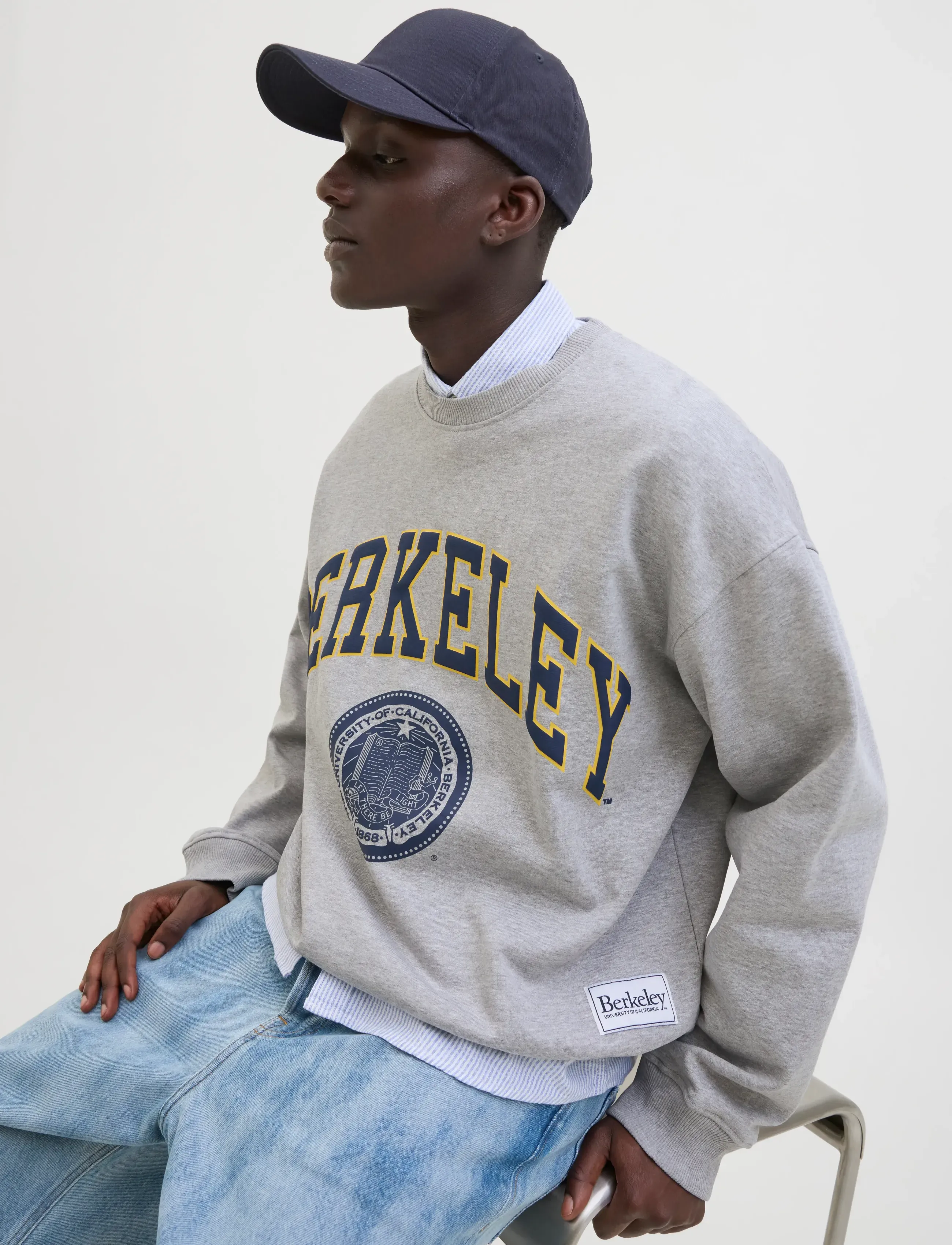 JACK & JONES Jorberkeley Sweat C.n Styd Ss25 sweatshirts herr – bild 6