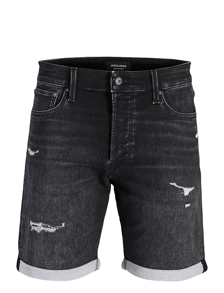 Jack & Jones - JJIRICK JJICON I.K. SHORTS GE 066 - jorts - black denim - 1
