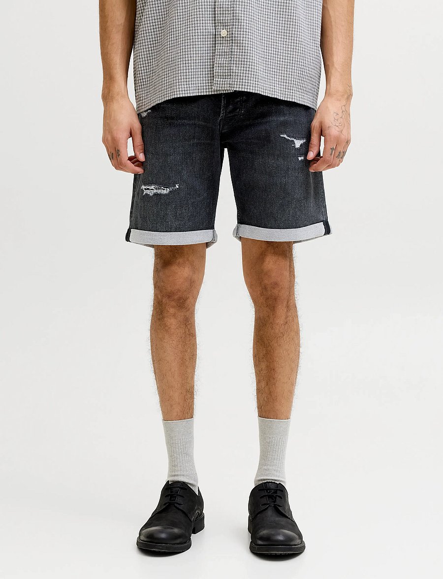 Jack & Jones - JJIRICK JJICON I.K. SHORTS GE 066 - jorts - black denim - 0