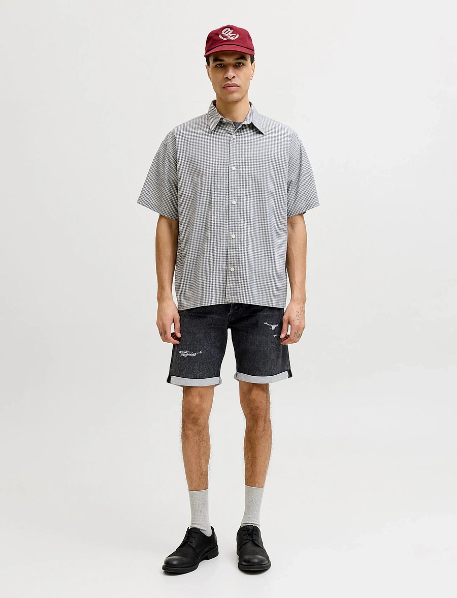 Jack & Jones - JJIRICK JJICON I.K. SHORTS GE 066 - jorts - black denim - 4