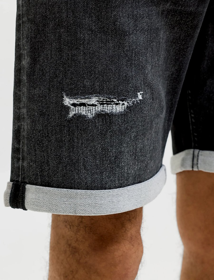 Jack & Jones - JJIRICK JJICON I.K. SHORTS GE 066 - jorts - black denim - 5