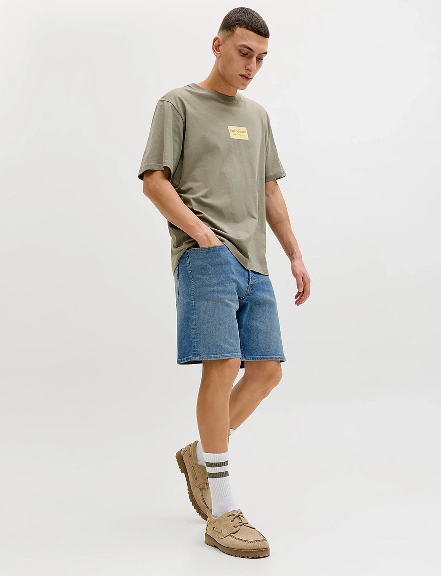 Jack & Jones - JJIRICK JJORIGINAL SHORTS AT 999 - jorts - blue denim - 5