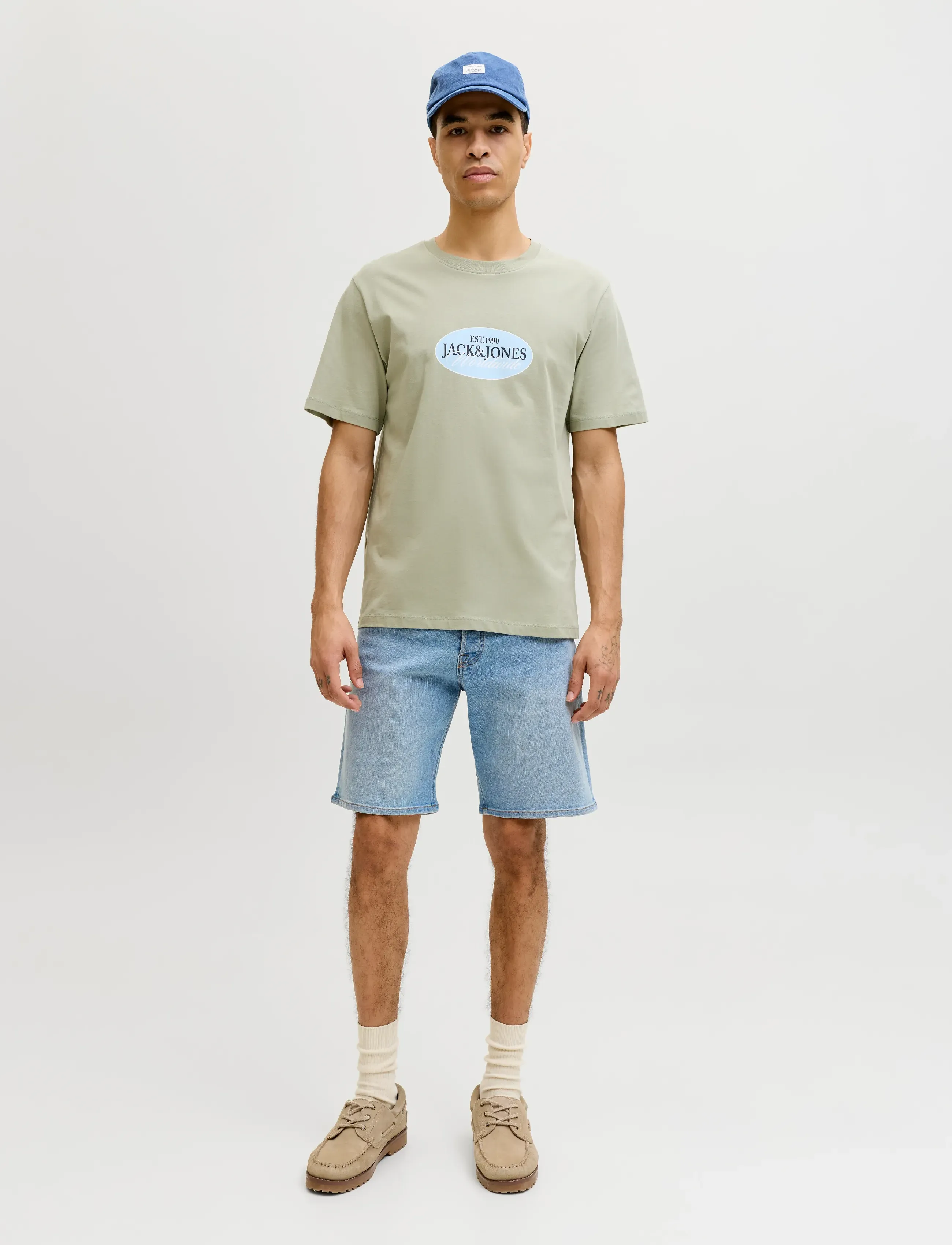 Jack & Jones - JJIRICK JJORIGINAL SHORTS AT 999 - denim shorts - blue denim - 4