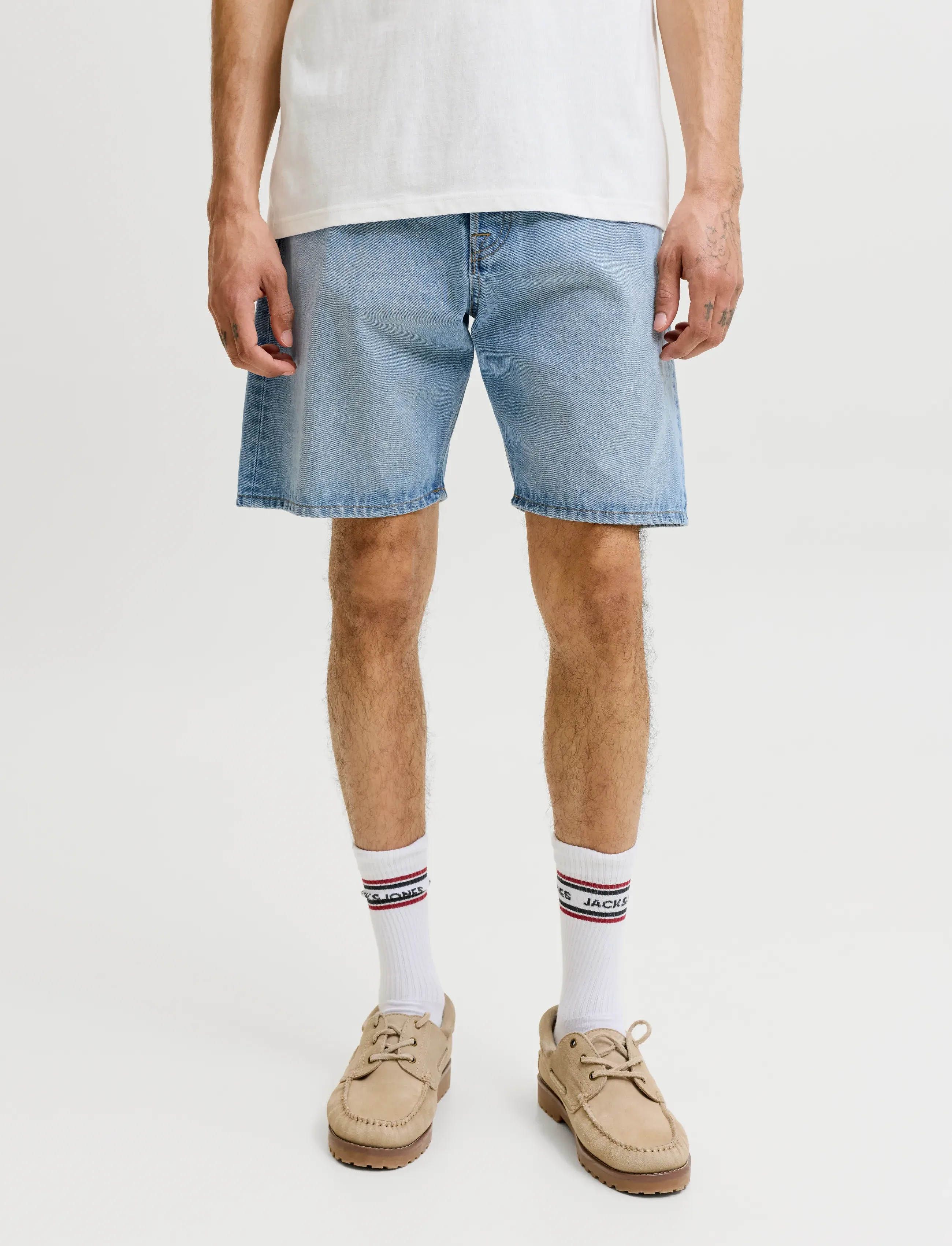 Jack & Jones JJITONY JJORIGINAL SHORTS AKM 111 - Denim-tyylit - BLUE DENIM / blue