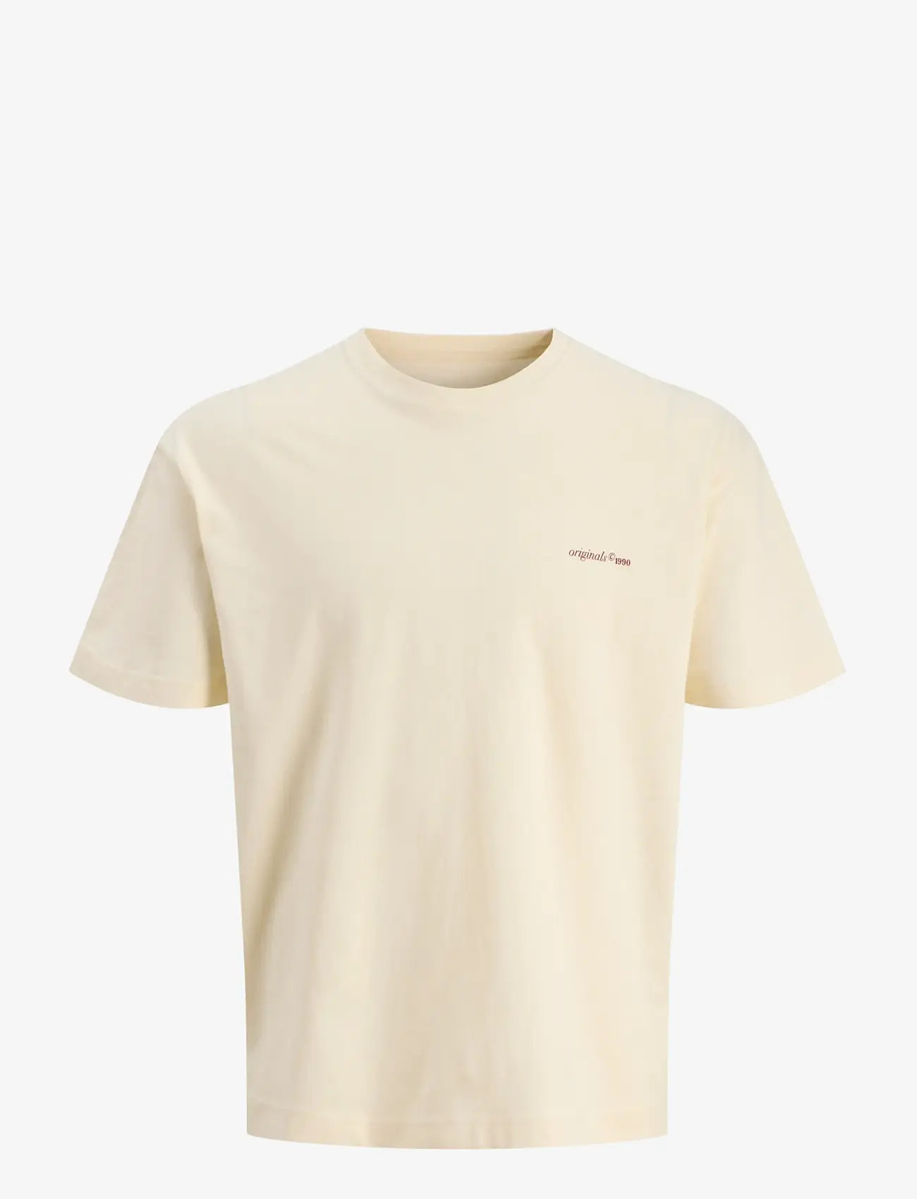 Jack & Jones - JORMONTAUK BACK GRAPHIC TEE SSCN EA26 SN - kortærmede t-shirts - antique white - 1