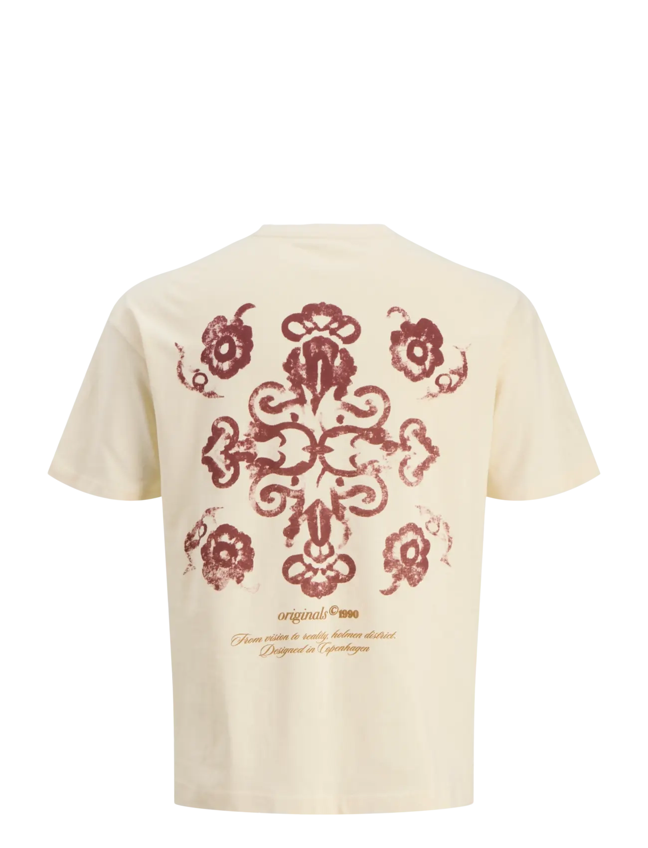 Jack & Jones - JORMONTAUK BACK GRAPHIC TEE SSCN EA26 SN - kurzärmelig - antique white - 2