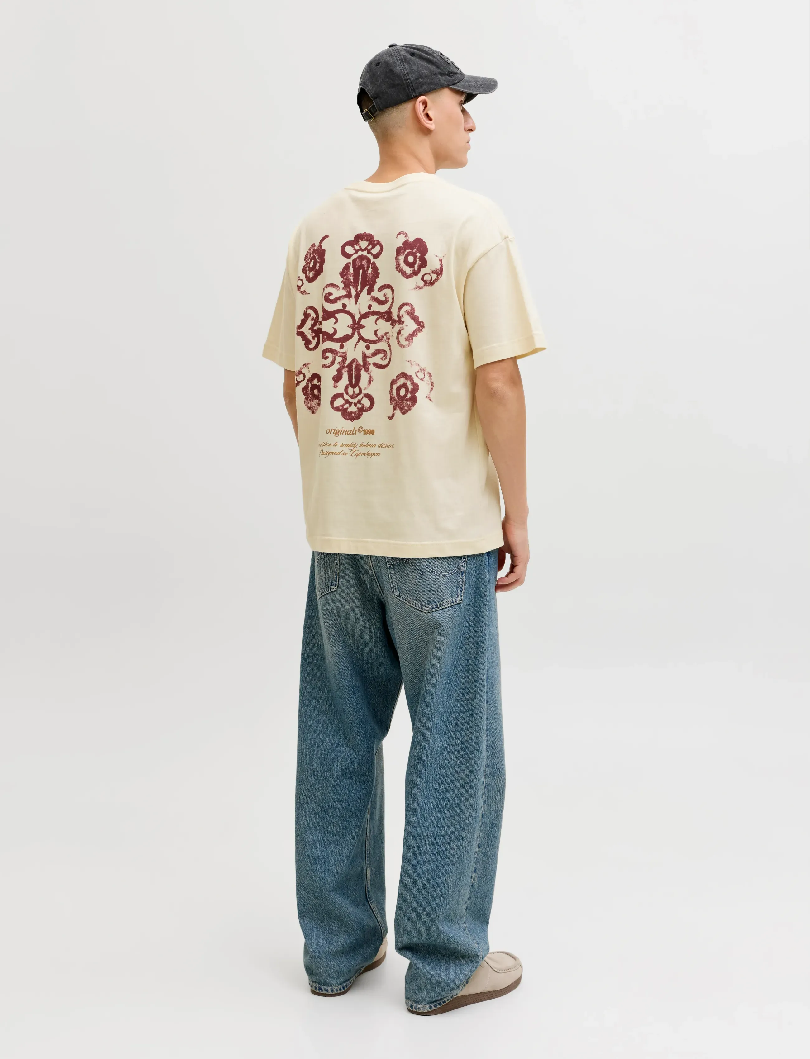Jack & Jones - JORMONTAUK BACK GRAPHIC TEE SSCN EA26 SN - kurzärmelig - antique white - 3