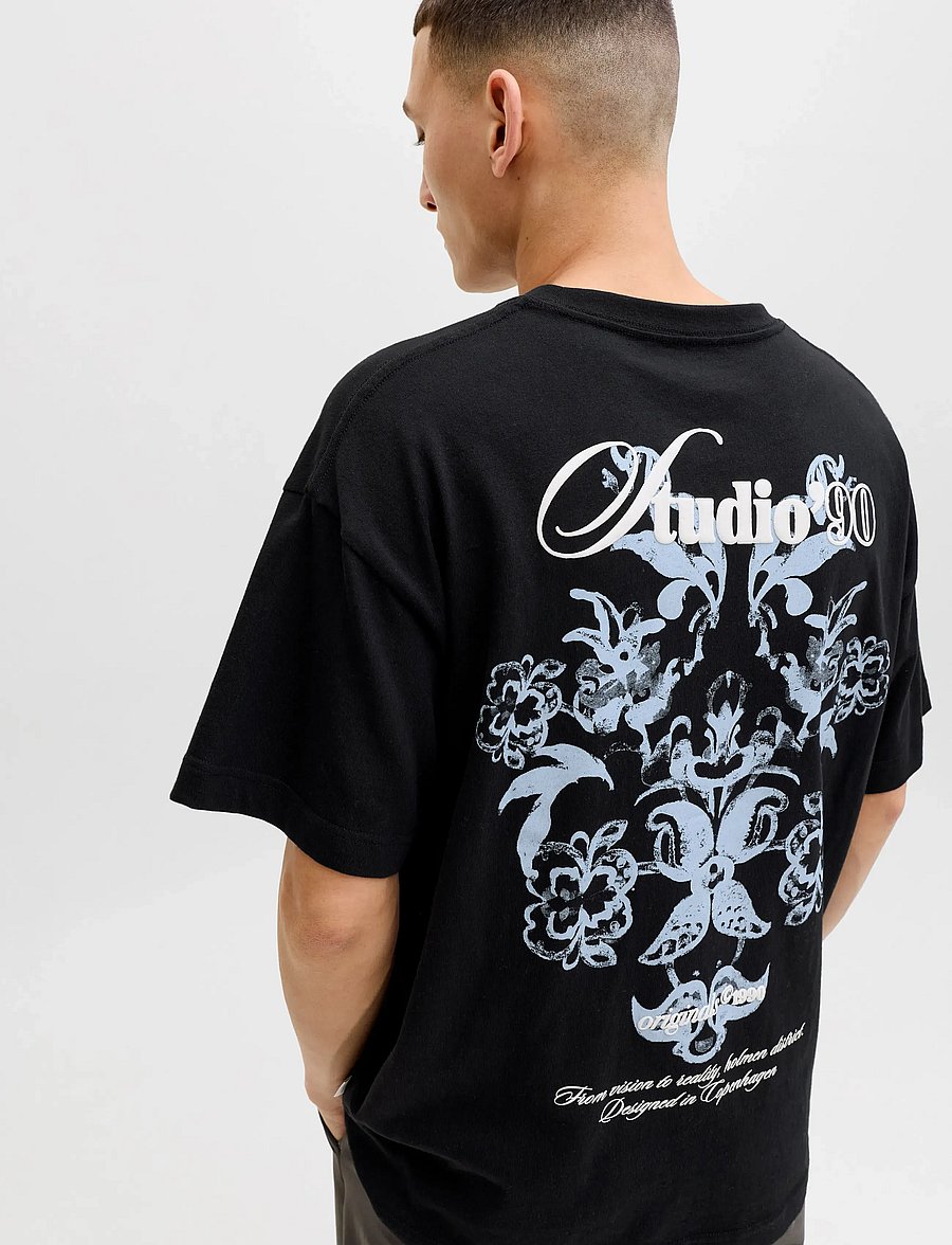 Jack & Jones - JORMONTAUK BACK GRAPHIC TEE SSCN EA26 SN - kurzärmelig - black - 5
