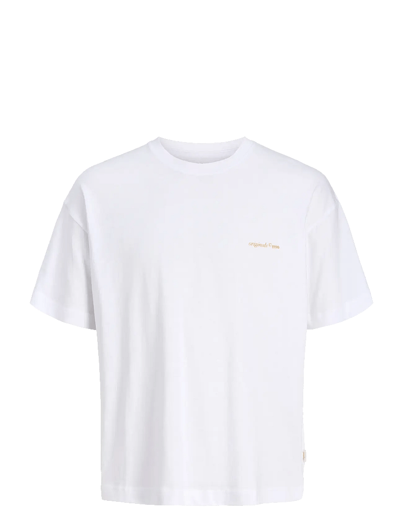 Jack & Jones - JORMONTAUK BACK GRAPHIC TEE SSCN EA26 SN - kortærmede t-shirts - bright white - 1
