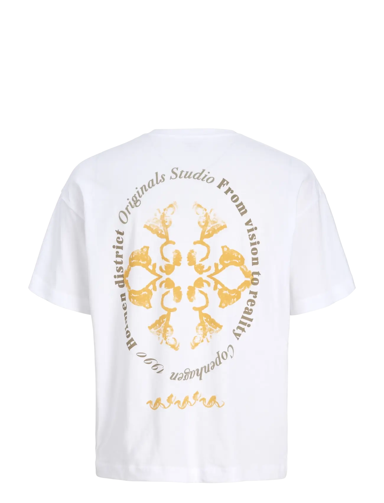 Jack & Jones - JORMONTAUK BACK GRAPHIC TEE SSCN EA26 SN - kortärmade t-shirts - bright white - 2